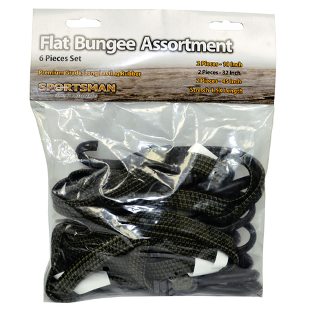 Sportsman Flat Bungee Set, 6 Pc. FBUNGEE6